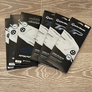 TaylorMade TP Golf Gloves in Black and White -6 total